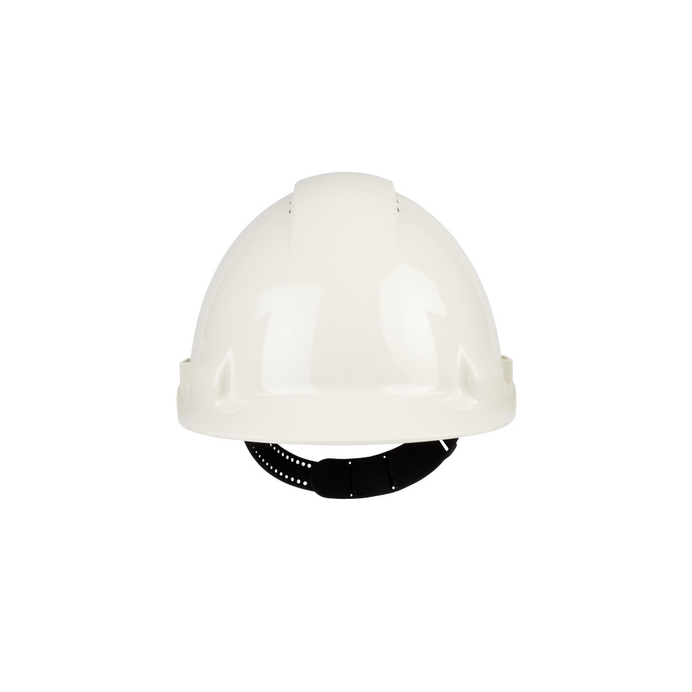 Elmetto 3M, G3000CUV-VI, colore bianco, uvicator, ventilato, con fascia antisudore in plastica, non indossato