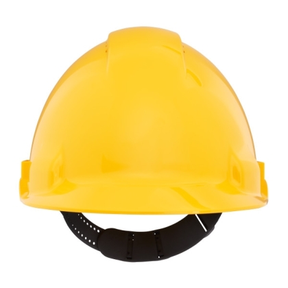Elmetto 3M, G3000CUV-GU, colore giallo, uvicator, ventilato, con fascia antisudore in plastica, non indossato