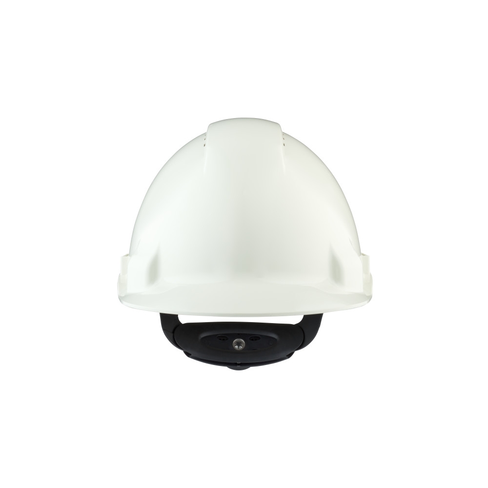 Elmetto 3M, G3000NUV-VI, colore bianco, Uvicator, ventilato, con fascia antisudore in plastica, non indossato