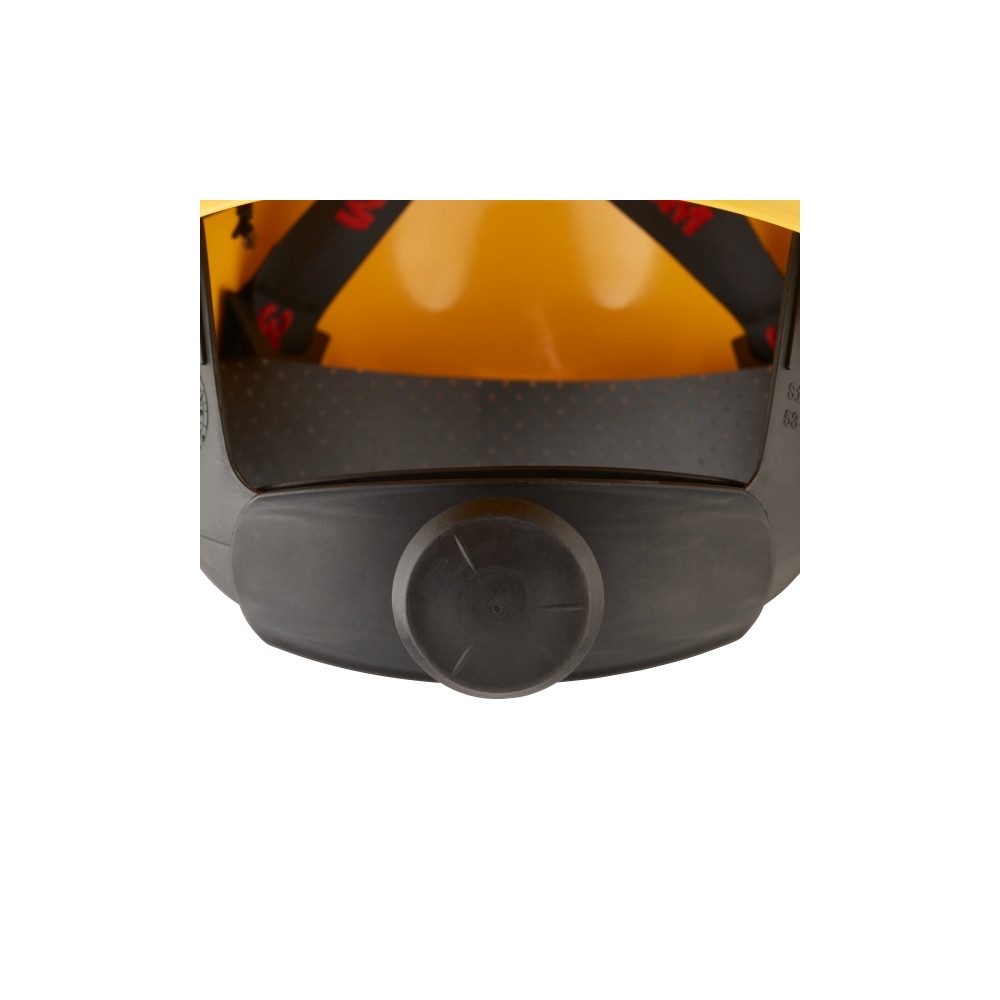 Elmetto 3M, G3000NUV-GU, colore giallo, Uvicator, con fascia antisudore in plastica, non indossato