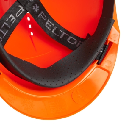Elmetto 3M, G3000NUV-OR, colore arancio, Uvicator, con fascia antisudore in plastica, non indossato