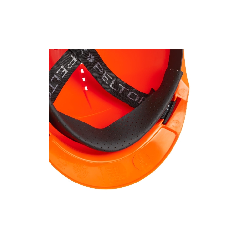 Elmetto 3M, G3000NUV-OR, colore arancio, Uvicator, con fascia antisudore in plastica, non indossato