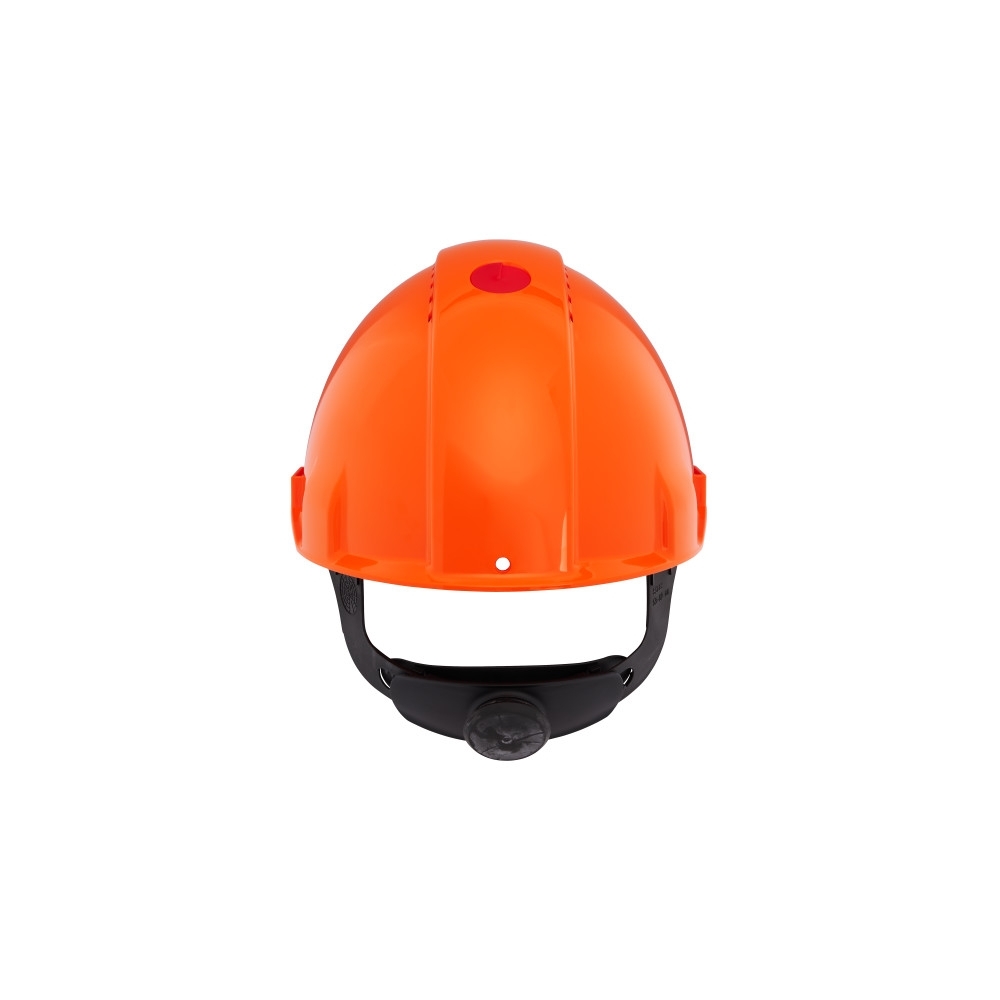 Elmetto 3M, G3000NUV-OR, colore arancio, Uvicator, con fascia antisudore in plastica, non indossato