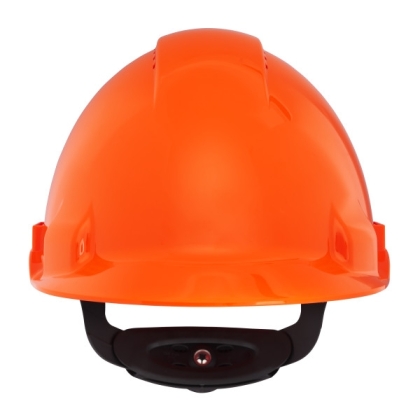 Elmetto 3M, G3000NUV-OR, colore arancio, Uvicator, con fascia antisudore in plastica, non indossato