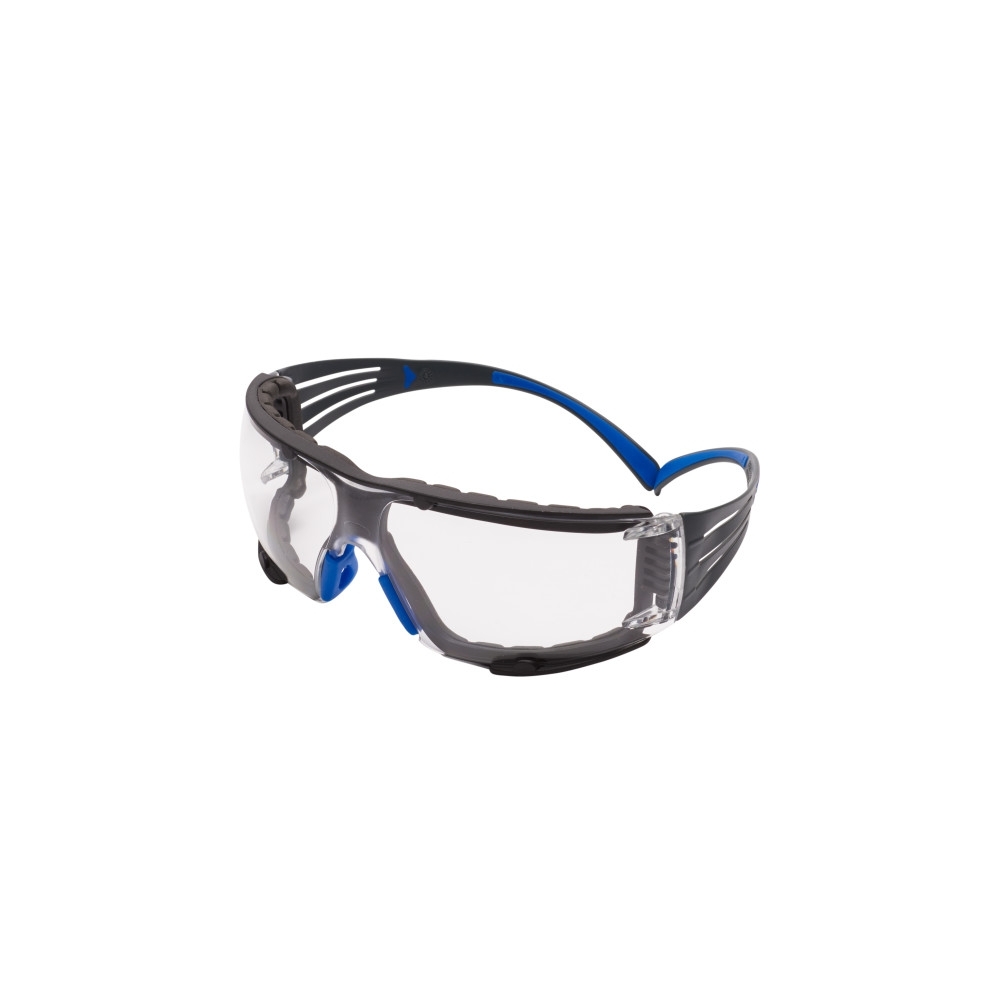 Occhiali 3M, SF401SGAF-BLU-F-EU, lenti trasparenti, montatura blu/grigia, non indossati