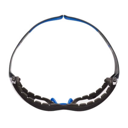 Occhiali 3M, SF401SGAF-BLU-F-EU, lenti trasparenti, montatura blu/grigia, non indossati