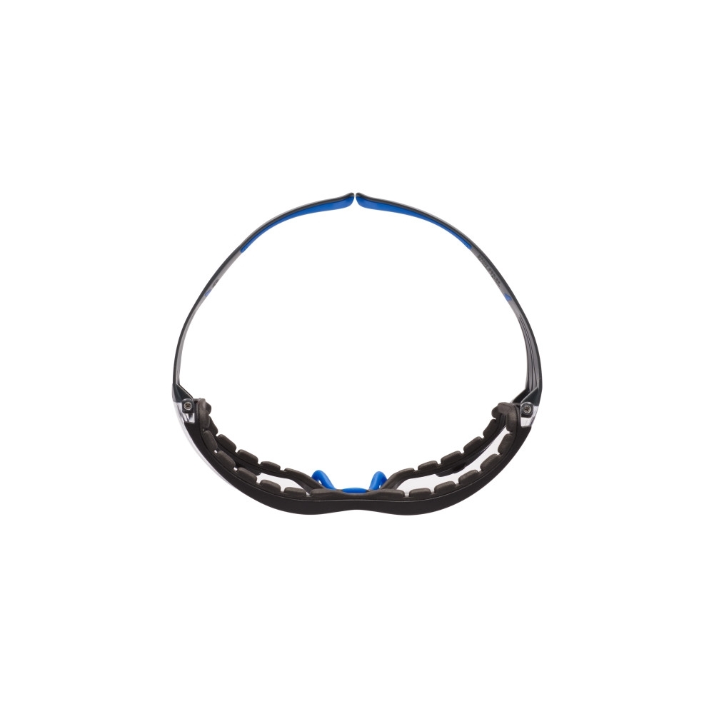 Occhiali 3M, SF401SGAF-BLU-F-EU, lenti trasparenti, montatura blu/grigia, non indossati