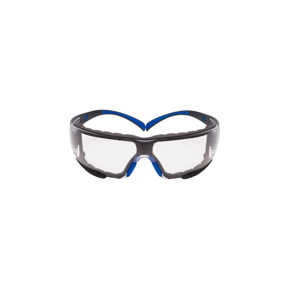 Occhiali 3M, SF401SGAF-BLU-F-EU, lenti trasparenti, montatura blu/grigia, non indossati