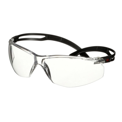 Occhiali 3M, SF501ASP-BLK-EU, lenti trasparenti, montatura nera, non indossati