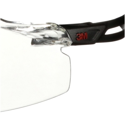 Occhiali 3M, SF501ASP-BLK-EU, lenti trasparenti, montatura nera, non indossati