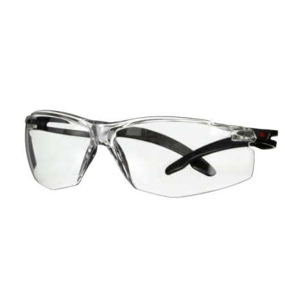 Occhiali 3M, SF501ASP-BLK-EU, lenti trasparenti, montatura nera, non indossati