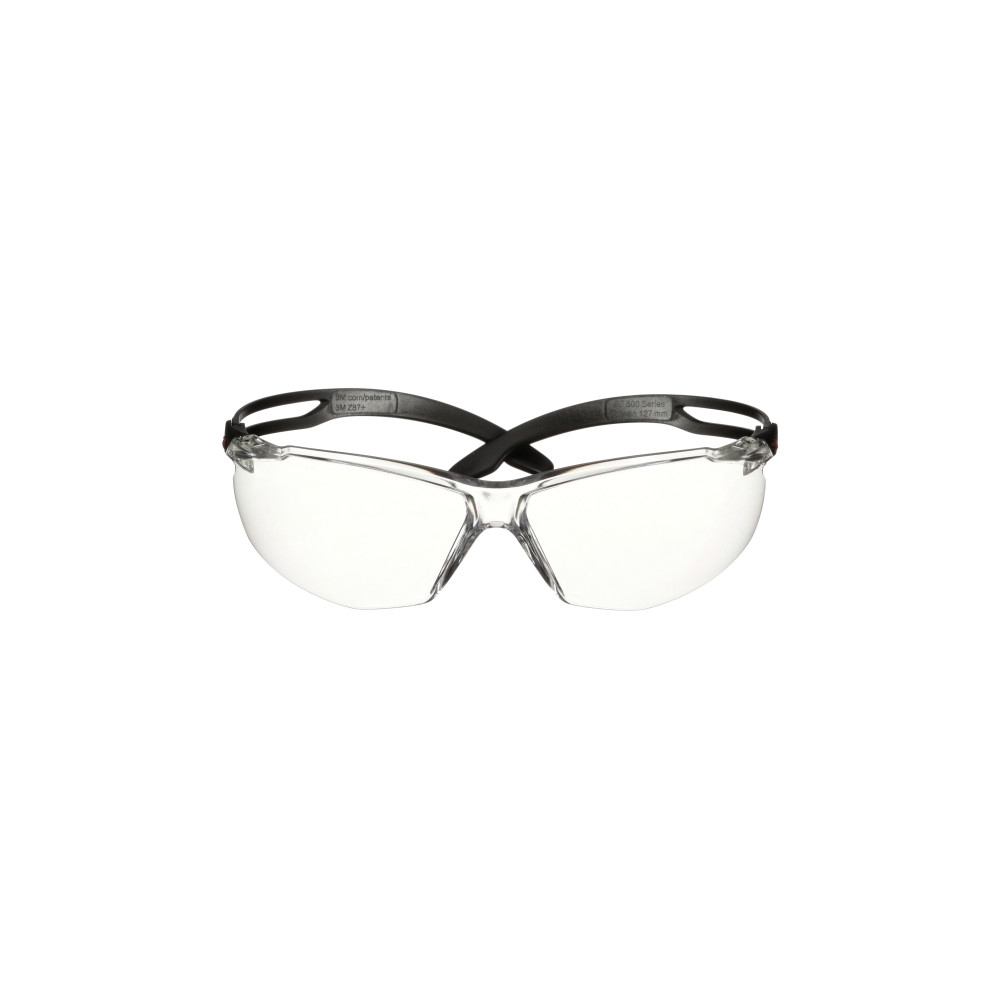 Occhiali 3M, SF501ASP-BLK-EU, lenti trasparenti, montatura nera, non indossati