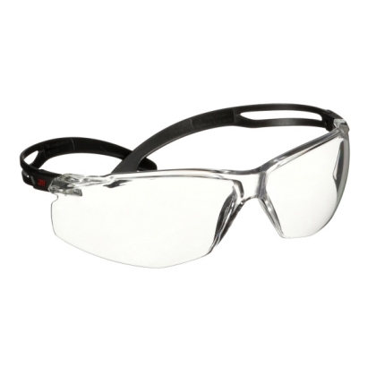Occhiali 3M, SF501ASP-BLK-EU, lenti trasparenti, montatura nera, non indossati