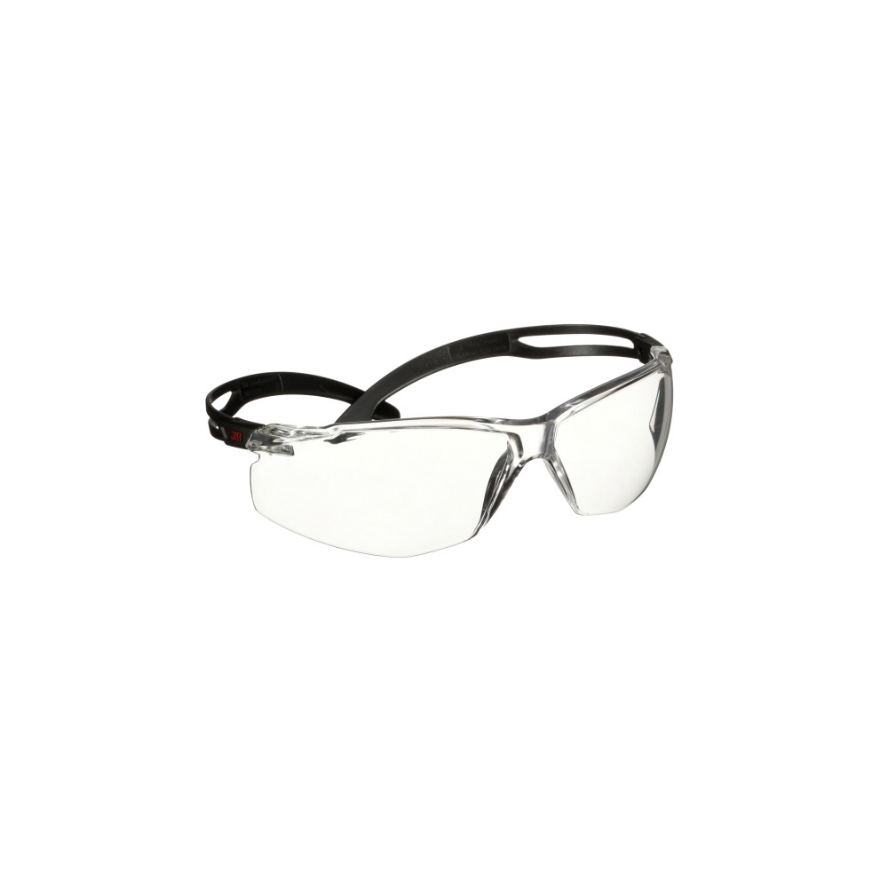 Occhiali 3M, SF501ASP-BLK-EU, lenti trasparenti, montatura nera, non indossati
