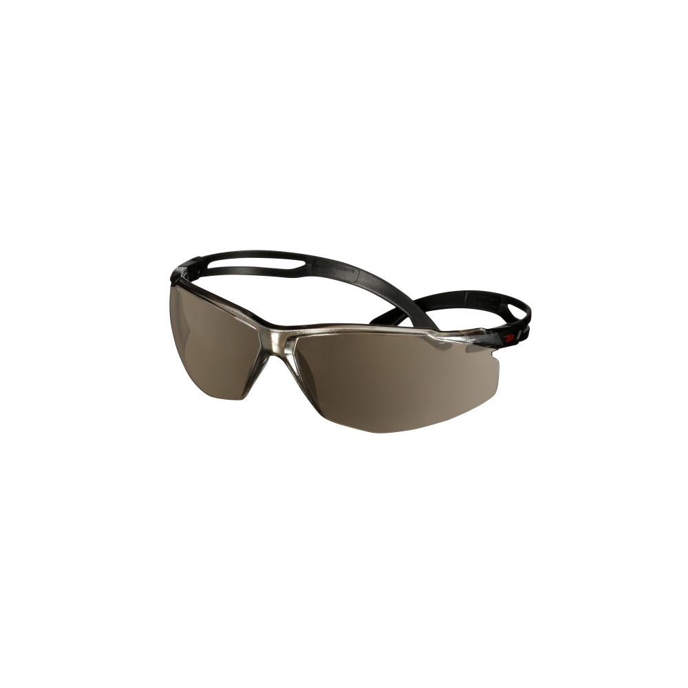 Occhiali 3M, SF509AF-BLK, lente a specchio argento, montatura nera, non indossati