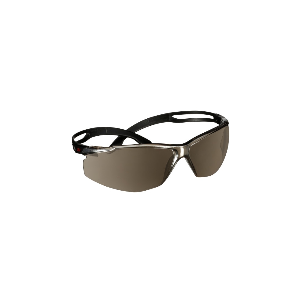Occhiali 3M, SF509AF-BLK, lente a specchio argento, montatura nera, non indossati