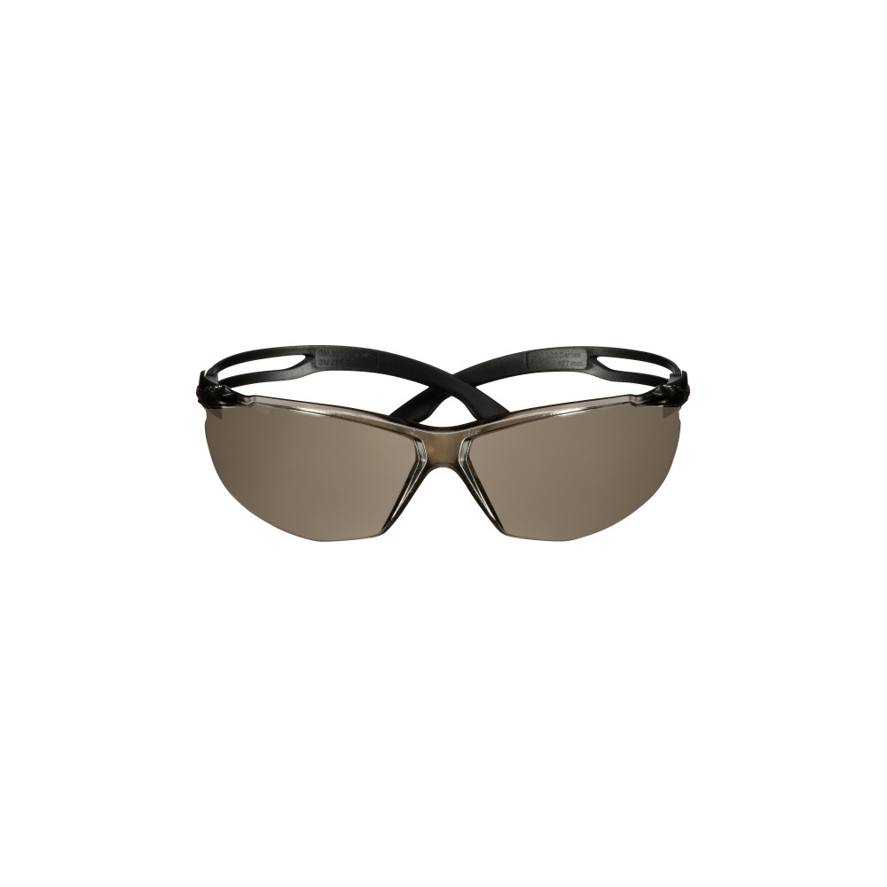 Occhiali 3M, SF509AF-BLK, lente a specchio argento, montatura nera, non indossati