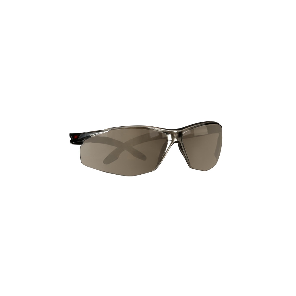 Occhiali 3M, SF509AF-BLK, lente a specchio argento, montatura nera, non indossati