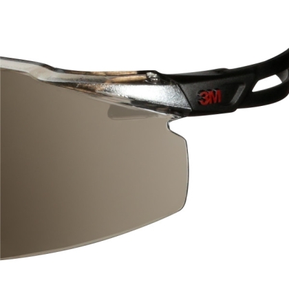 Occhiali 3M, SF509AF-BLK, lente a specchio argento, montatura nera, non indossati