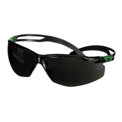 Occhiali 3M, SF550ASP-GRN-EU, lente grigia, montatura verde/nera, non indossati