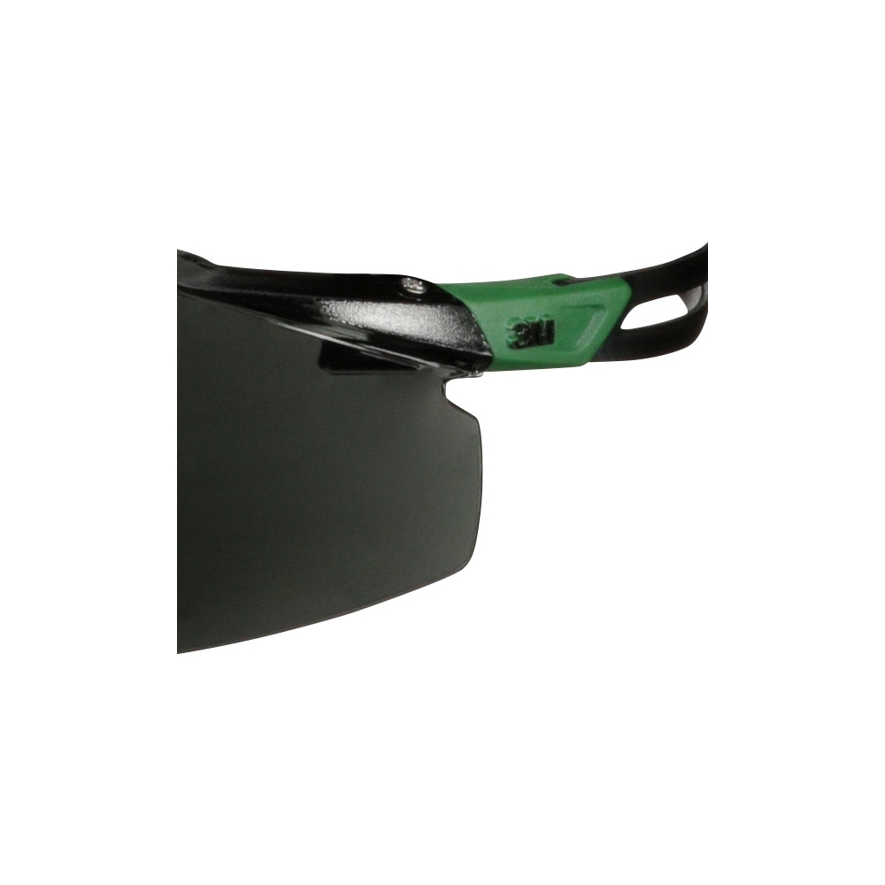 Occhiali 3M, SF550ASP-GRN-EU, lente grigia, montatura verde/nera, non indossati