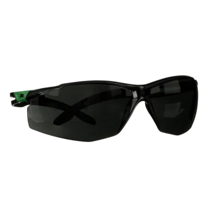 Occhiali 3M, SF550ASP-GRN-EU, lente grigia, montatura verde/nera, non indossati