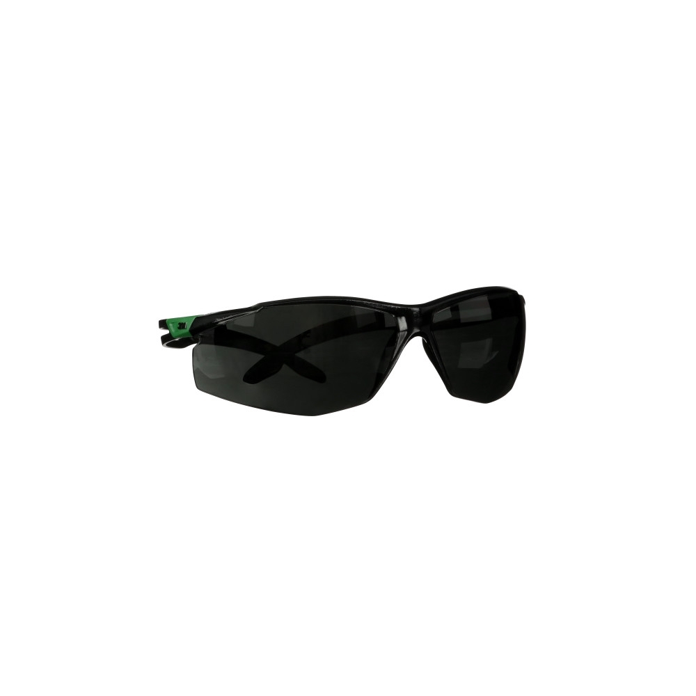 Occhiali 3M, SF550ASP-GRN-EU, lente grigia, montatura verde/nera, non indossati