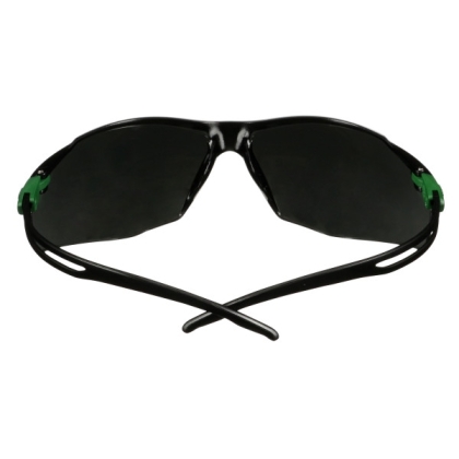 Occhiali 3M, SF550ASP-GRN-EU, lente grigia, montatura verde/nera, non indossati