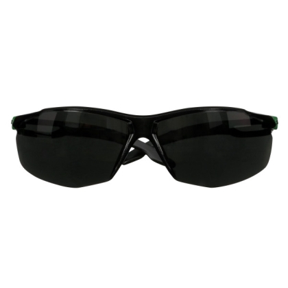 Occhiali 3M, SF550ASP-GRN-EU, lente grigia, montatura verde/nera, non indossati