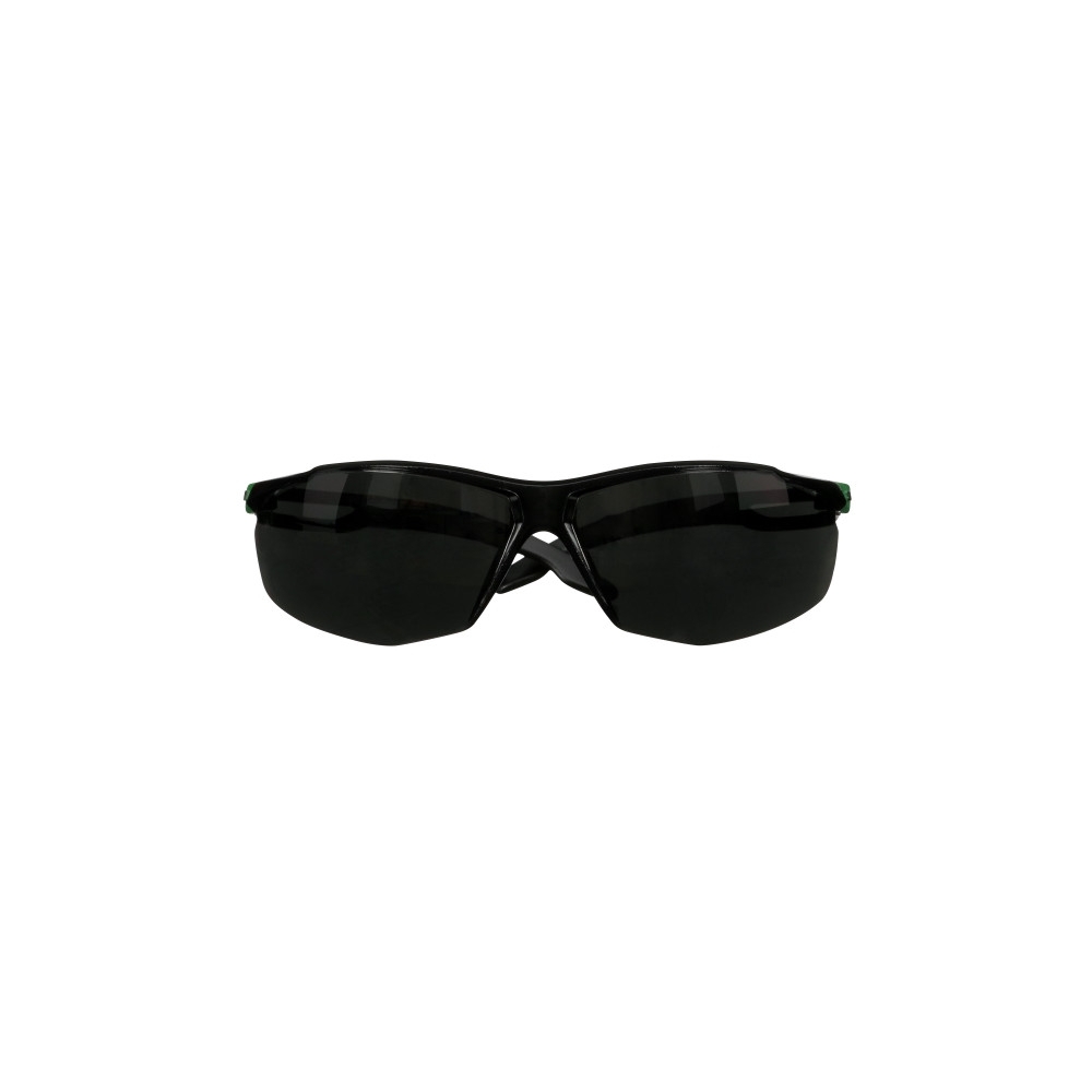 Occhiali 3M, SF550ASP-GRN-EU, lente grigia, montatura verde/nera, non indossati