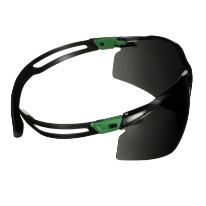 Occhiali 3M, SF550ASP-GRN-EU, lente grigia, montatura verde/nera, non indossati
