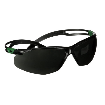 Occhiali 3M, SF550ASP-GRN-EU, lente grigia, montatura verde/nera, non indossati