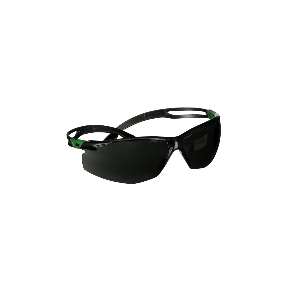 Occhiali 3M, SF550ASP-GRN-EU, lente grigia, montatura verde/nera, non indossati