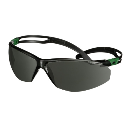 Occhiali 3M, SF530ASP-GRN-EU, Lente grigia, montatura verde/nera, non indossati
