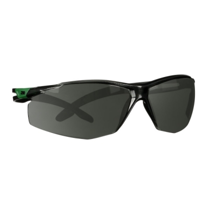 Occhiali 3M, SF530ASP-GRN-EU, Lente grigia, montatura verde/nera, non indossati