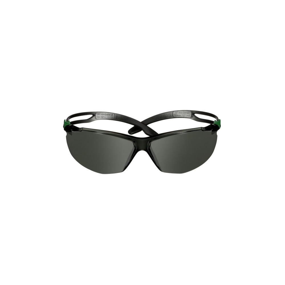 Occhiali 3M, SF530ASP-GRN-EU, Lente grigia, montatura verde/nera, non indossati