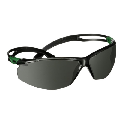 Occhiali 3M, SF530ASP-GRN-EU, Lente grigia, montatura verde/nera, non indossati