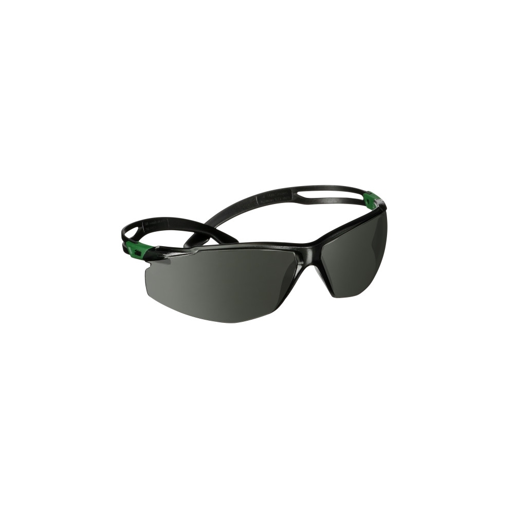 Occhiali 3M, SF530ASP-GRN-EU, Lente grigia, montatura verde/nera, non indossati
