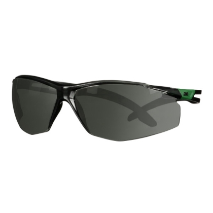 Occhiali 3M, SF530ASP-GRN-EU, Lente grigia, montatura verde/nera, non indossati