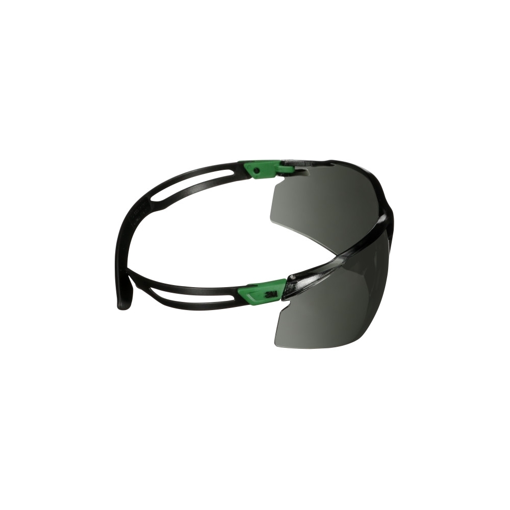 Occhiali 3M, SF530ASP-GRN-EU, Lente grigia, montatura verde/nera, non indossati