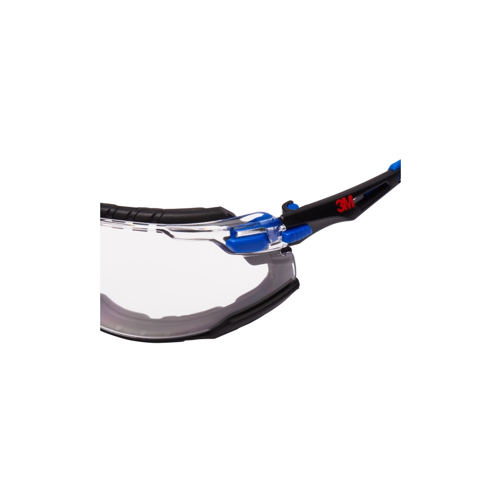 Occhiali 3M, S1101SGAFKT-EU, Kit Solus 1000, lenti trasparenti, montatura blu/nera, non indossati