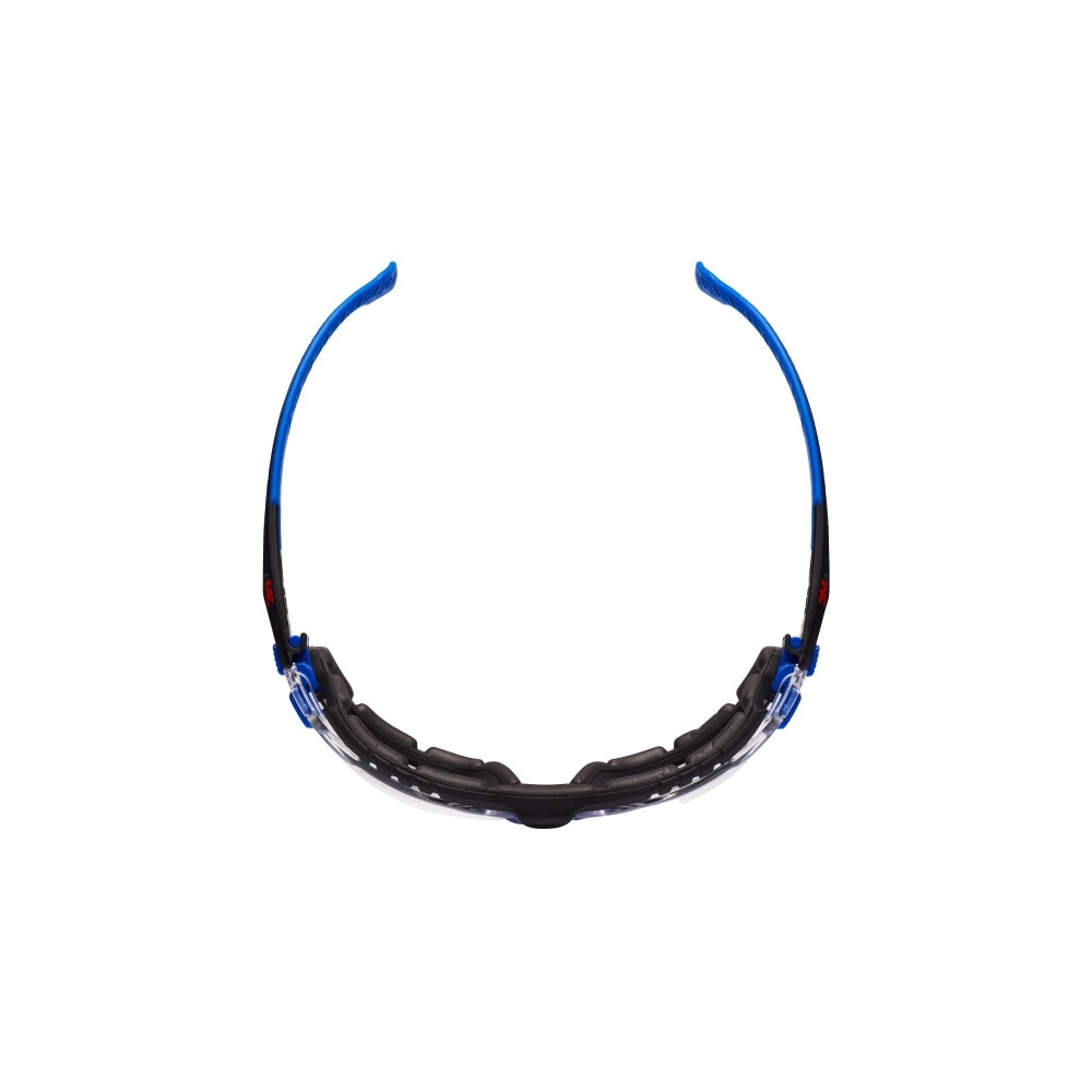 Occhiali 3M, S1101SGAFKT-EU, Kit Solus 1000, lenti trasparenti, montatura blu/nera, non indossati