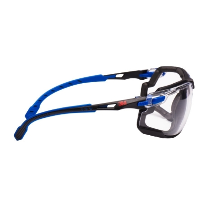 Occhiali 3M, S1101SGAFKT-EU, Kit Solus 1000, lenti trasparenti, montatura blu/nera, non indossati