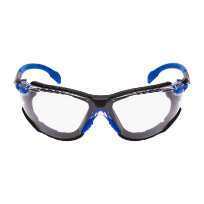 Occhiali 3M, S1101SGAFKT-EU, Kit Solus 1000, lenti trasparenti, montatura blu/nera, non indossati