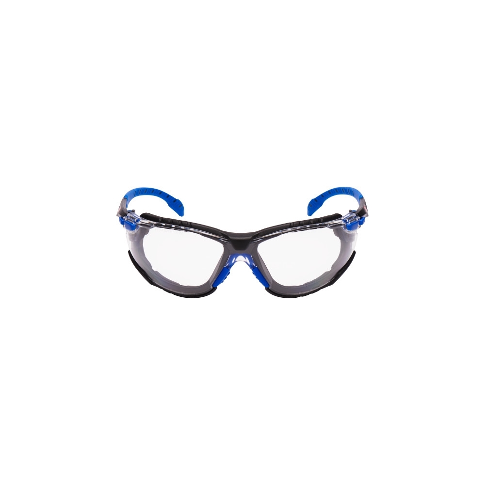 Occhiali 3M, S1101SGAFKT-EU, Kit Solus 1000, lenti trasparenti, montatura blu/nera, non indossati