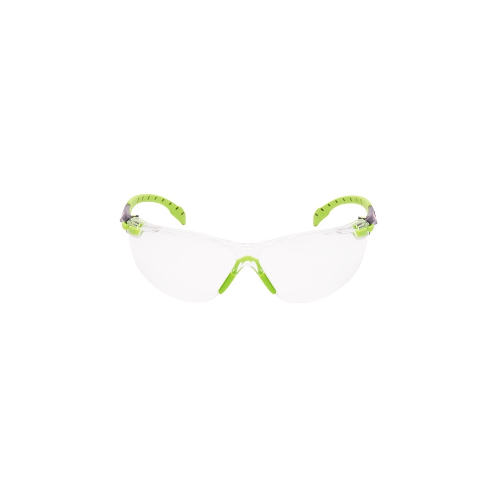 Occhiali 3M, S1201SGAF-EU, lenti trasparenti, montatura verde/nera, non indossati