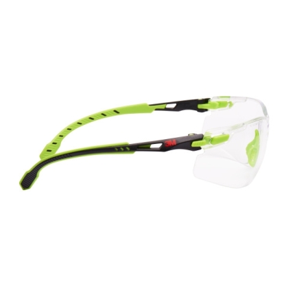 Occhiali 3M, S1201SGAF-EU, lenti trasparenti, montatura verde/nera, non indossati