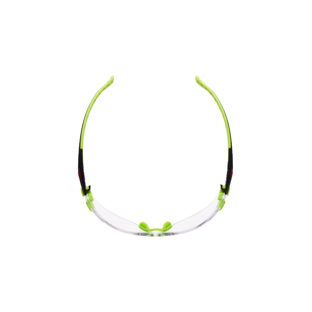 Occhiali 3M, S1201SGAF-EU, lenti trasparenti, montatura verde/nera, non indossati