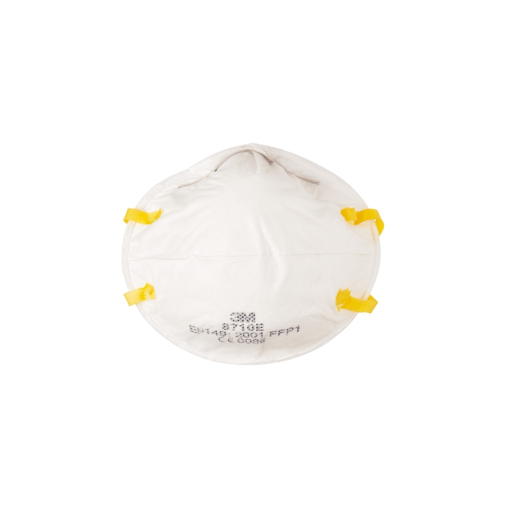 Respiratore 3M 8710, antipolvere, senza valvola, bianca, non indossata, serie 8000