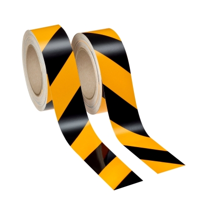 Nastro retroriflettente 3M, 13058, colore giallo/nero, 50 mm x 25 m
